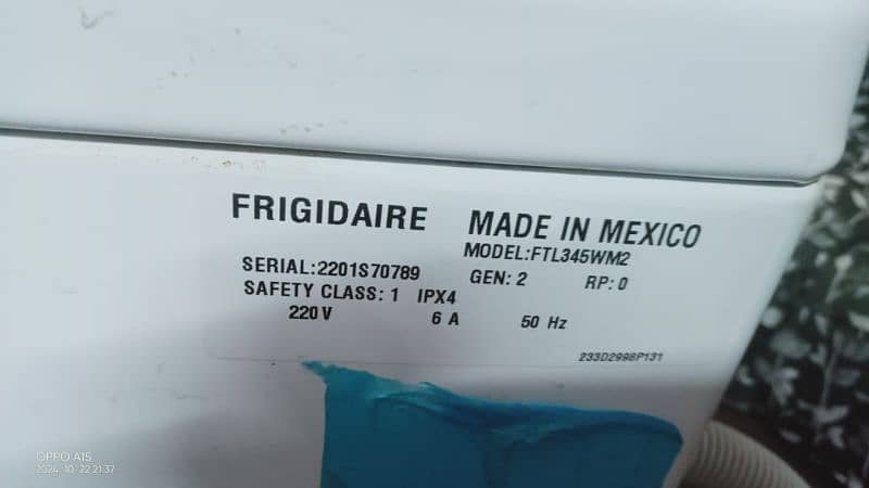 Automatic washing machine|Frigidaire made in maxico|17 Kg machine 5