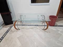 Glass centre table