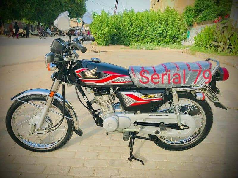 Cg 125 model 2024. serial. 79. 2