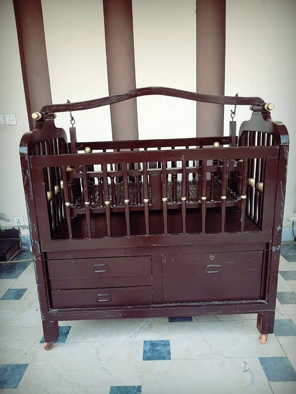 kids bed/  pure wood make/ Baby cot  / kids furniture for sale 5