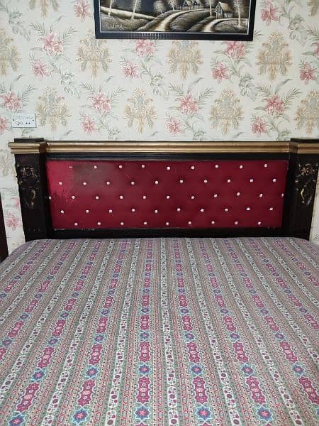 Bed Set (king Size) & Dressing Table Original Sheesham (Chinioty) wood 2