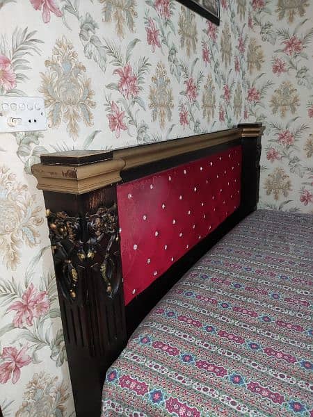 Bed Set (king Size) & Dressing Table Original Sheesham (Chinioty) wood 3