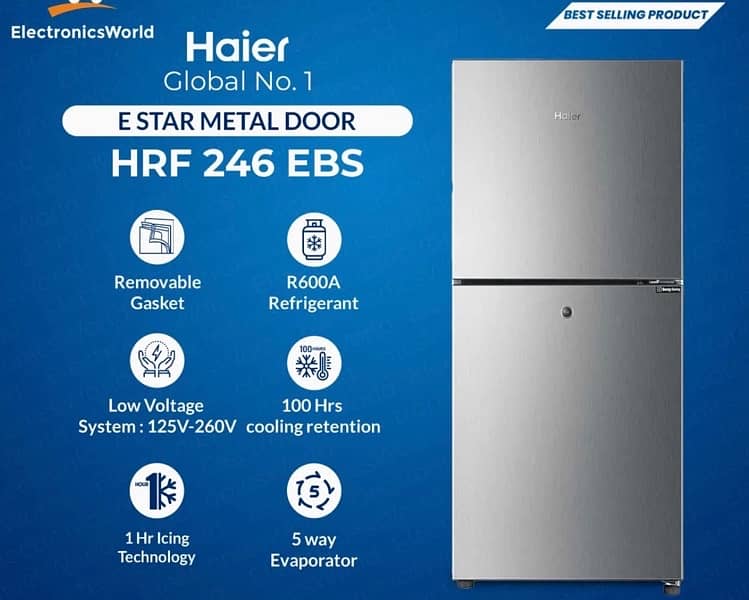 Haier refrigerator HRF-246EBS 10+3 years warranty 3