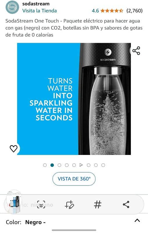 Soda Stream One Touch Soda maker 2