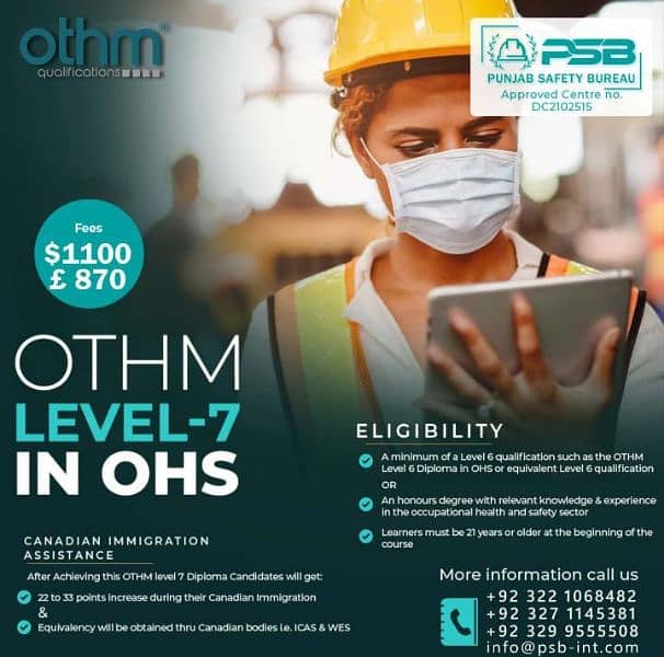 OTHM,NVQ,IEMA,ISO Certification 7