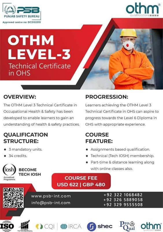 OTHM,NVQ,IEMA,ISO Certification 11