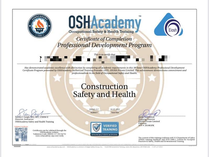 OTHM,NVQ,IEMA,ISO Certification 12