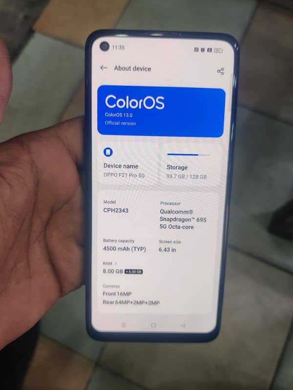 oppo F21 pro 5G Arjnt sell 03154263265 1