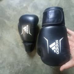 Adidas boxing bag and gloves