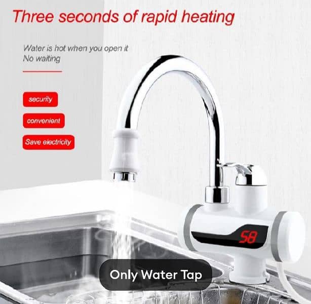 water tap , instant hot water heater with head shower 1