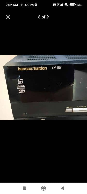 harman kardon avr 3550 amplifier complete home theater 8