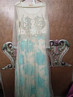 Embroided net maxi (party wear) 0