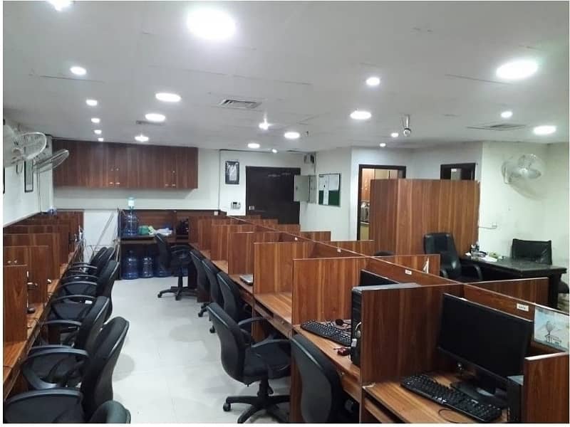 Fully Furnished Area 850 Square Feet Office Available For Rent Real Pictures in Main Boulevard Road Gulberg 3 Lahore 1