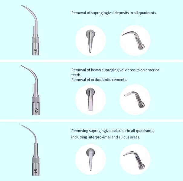 ULTRASONIC SCALER HANDPIECE WITH TIPS 3