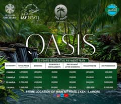 5 Marla Plot Files For Sale In The Oasis Block On Easy Installment 0