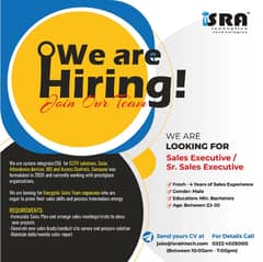 Sales Executive / Sr. Sales Executive