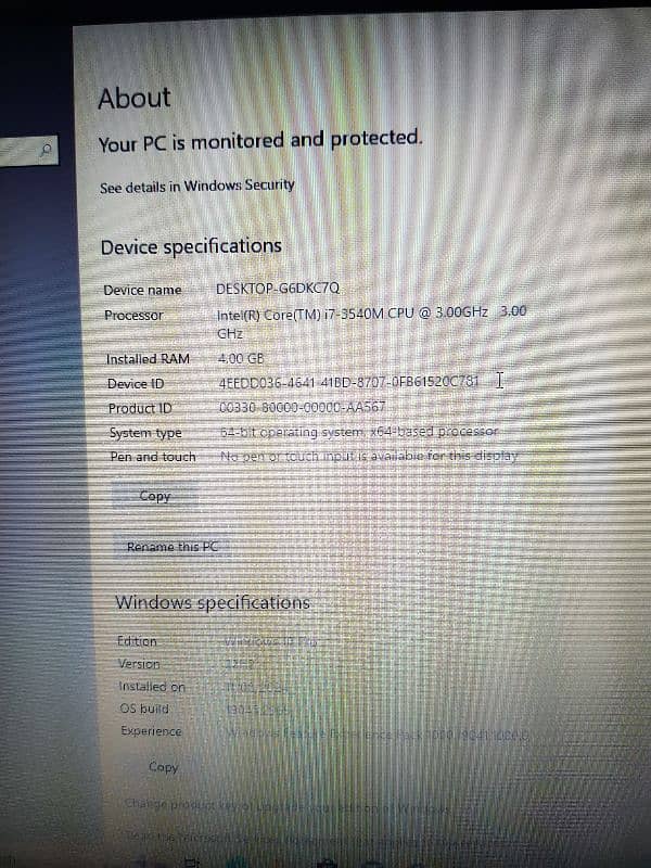 toshiba core i7 3rd gen with Graphics 6