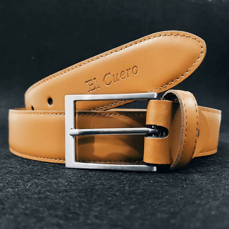 Genuine cow hide leather belt 2