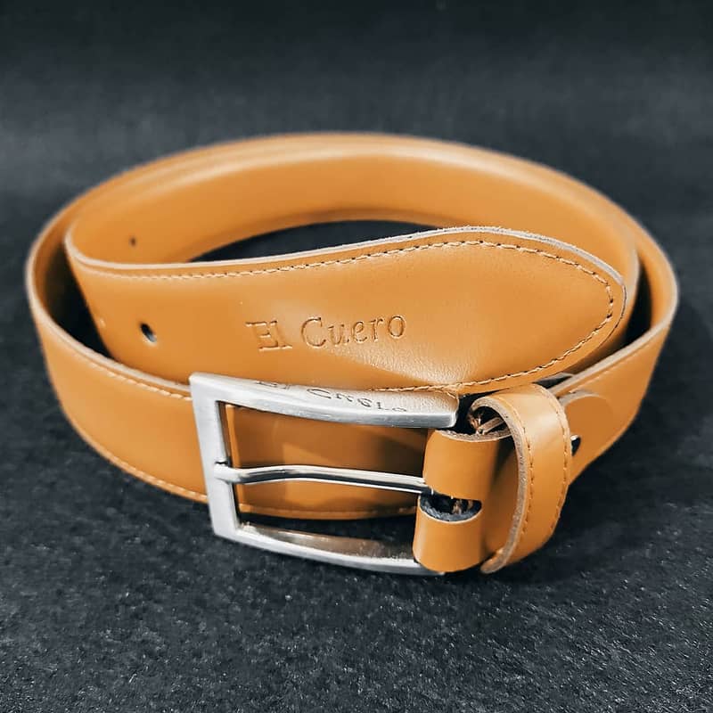 Genuine cow hide leather belt 4