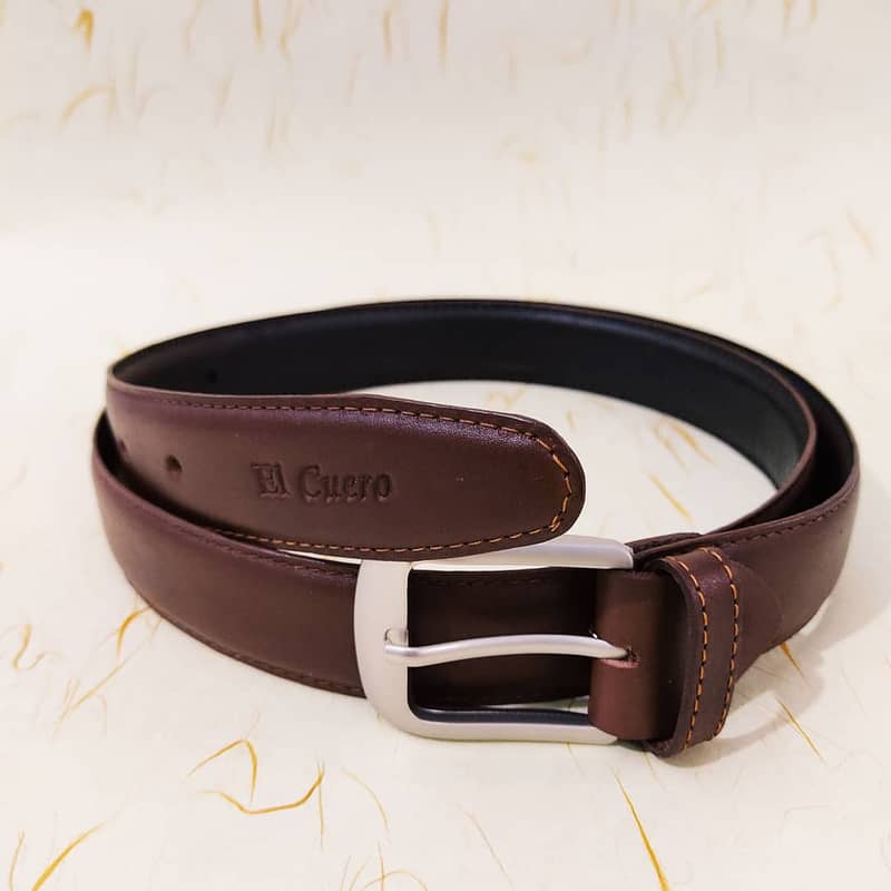 Genuine cow hide leather belt 7