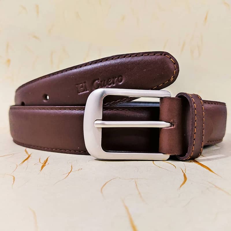 Genuine cow hide leather belt 8