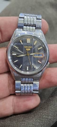 seiko 5 Original Vintage Space Grey Gold Dial