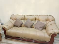 Pure Leather Sofa Set