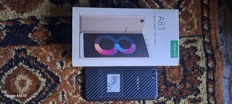 Oppo A83 3/32 memory complete box new condition serious buyer's cntct 0