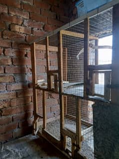 wooden cage 3 by 3 ft 4 portion 03200486988