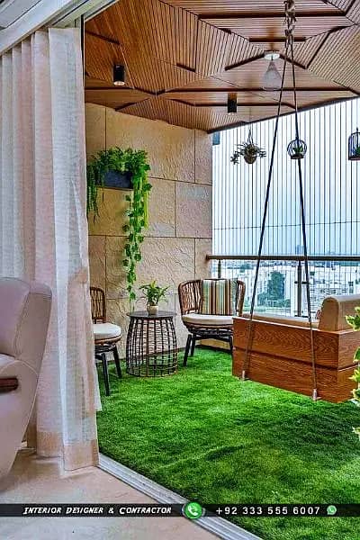 Home Garden - Artificial Grass - Terrace - Rooftop Garden - Patio 13