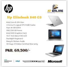 Hp Elitebook 840 G5 Intel Core i5-8th Gen Ram 16 GB DDR4 SSD 256 GB