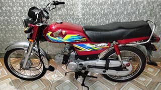 Honda cd 70 2021 model 21 k august ki hai urgent sale