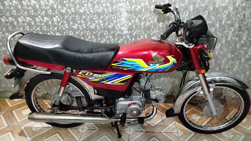 Honda cd 70 2021 model 21 k august ki hai urgent sale 1