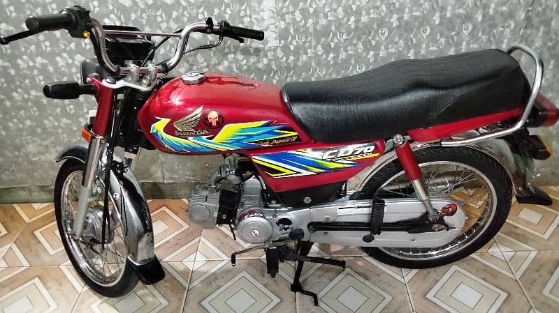 Honda cd 70 2021 model 21 k august ki hai urgent sale 7