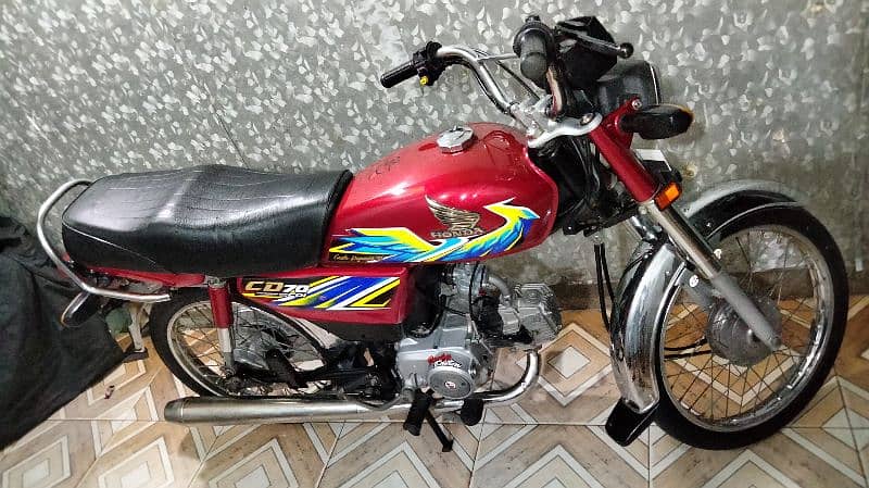 Honda cd 70 2021 model 21 k august ki hai urgent sale 15