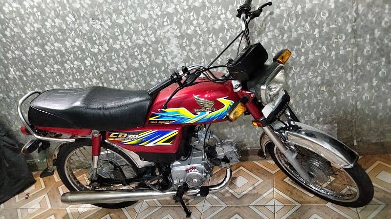 Honda cd 70 2021 model 21 k august ki hai urgent sale 18