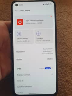 OnePlus Nord ce 5g 9/10 condition with box dual Sim 12/256