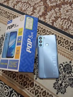 tecno pop 5 lite good conditon with box charger all ok