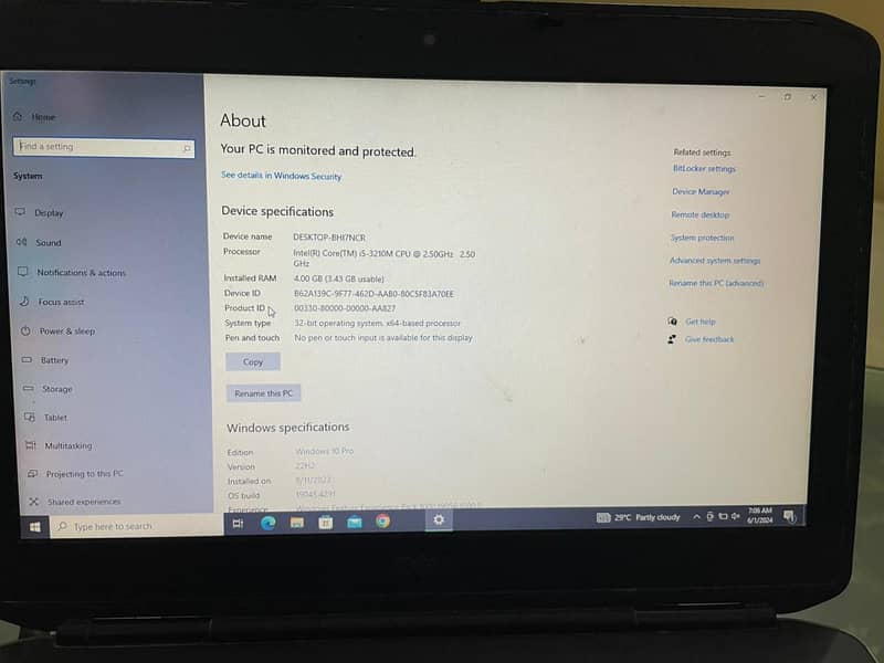 Laptop for sell core I5 0