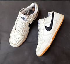 Nike sb dunk Low canvas white gum black