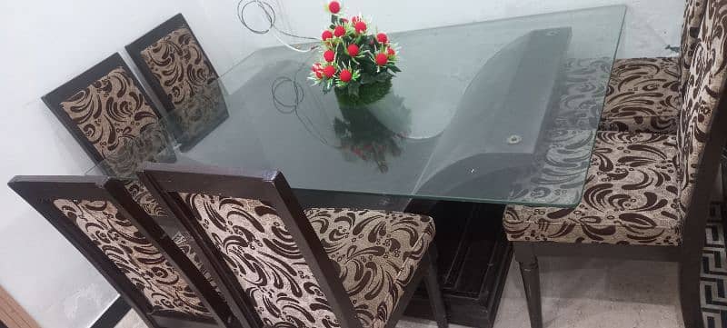 dinning table for sale 6 chair lush condition 0309 8265689 03358573833 1