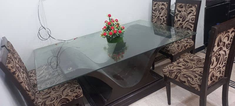 dinning table for sale 6 chair lush condition 0309 8265689 03358573833 7