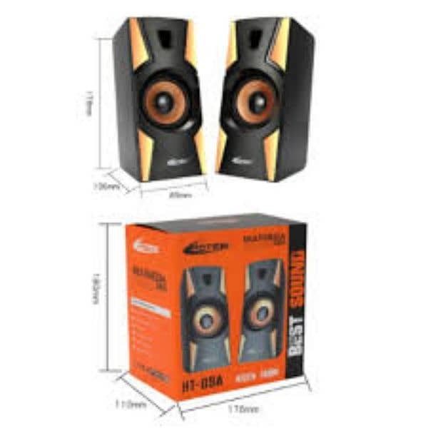 Hotmai HT-09A Multimedia Speaker Full Bass Computer USB Speaker Wired 1