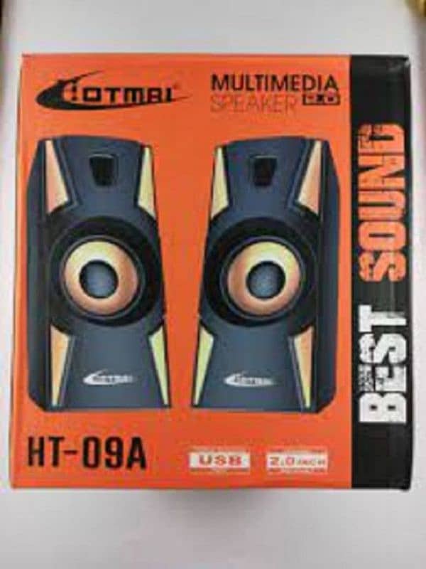 Hotmai HT-09A Multimedia Speaker Full Bass Computer USB Speaker Wired 2