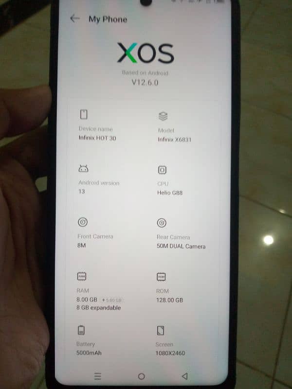 I am selling my Infinix hot 30 8+8/128 1