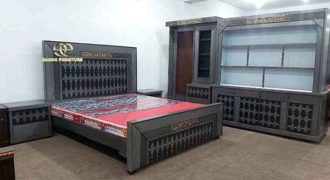 wooden bed/bed set/luxury bed/king size bed/double bed/furniture 14