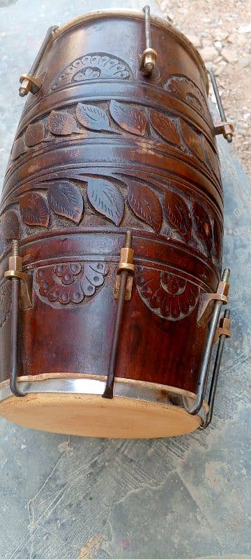 Indian Dholak Best Quality Taali Wood 0