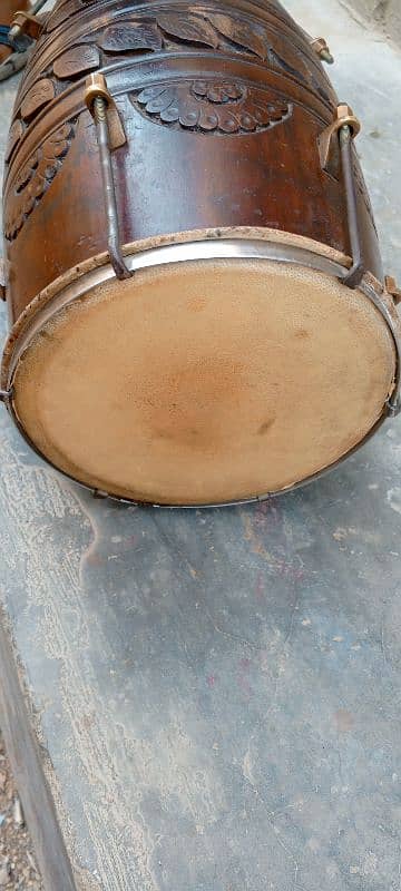 Indian Dholak Best Quality Taali Wood 2