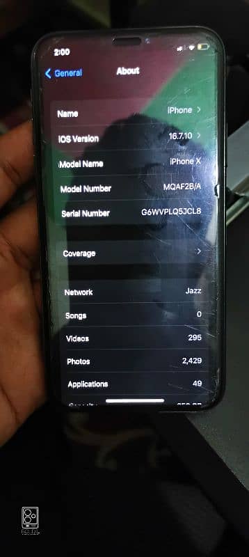 iphone x 256gb pta approved 1