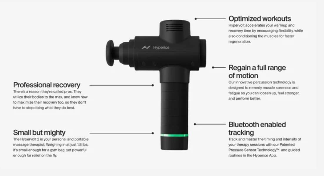 Hypervolt 2 Pro 5 Speeds, 5 Interchangeable Heads | Helps Relieve Musc 3